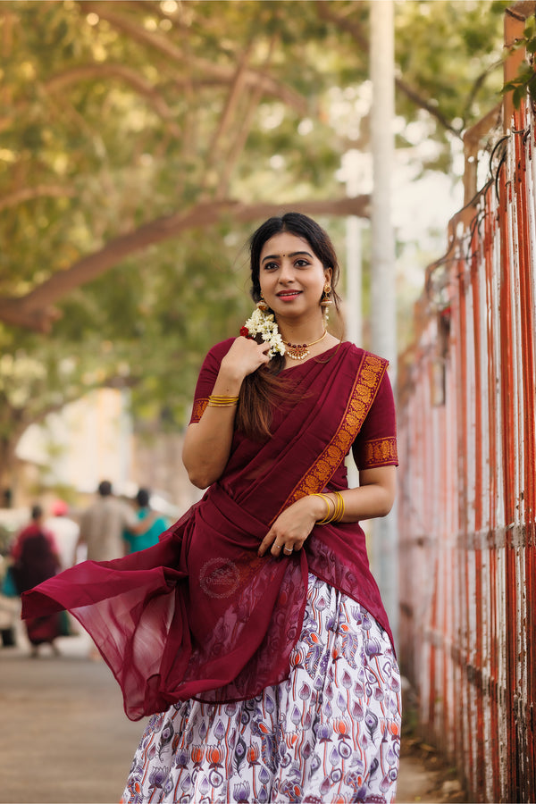 Magizhini Collection (MAROON)