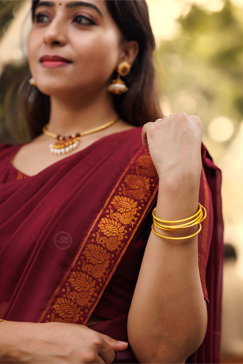 Magizhini Collection (MAROON)