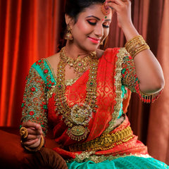 Samudrika Collection (with  plain jacquard Blouse )