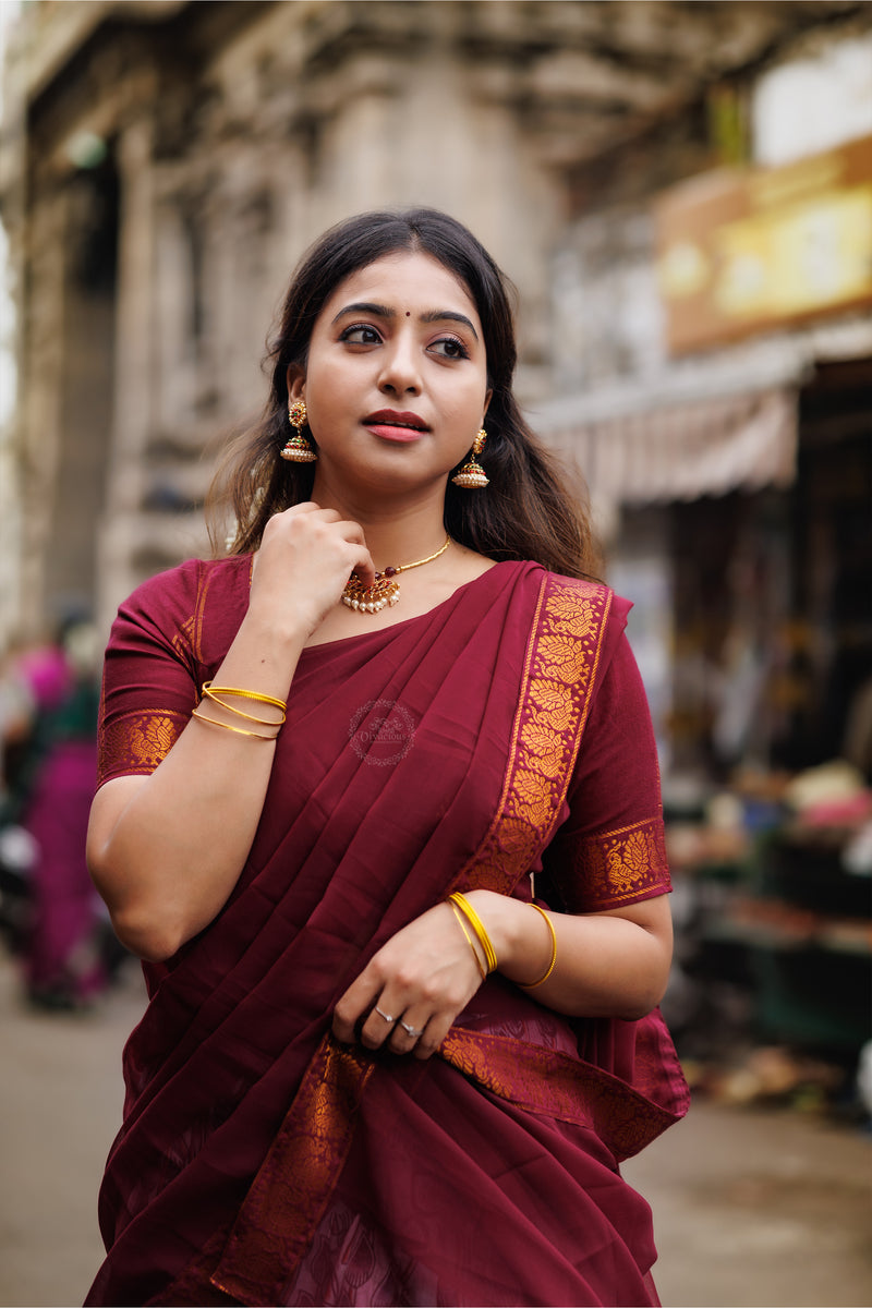 Magizhini Collection (MAROON)